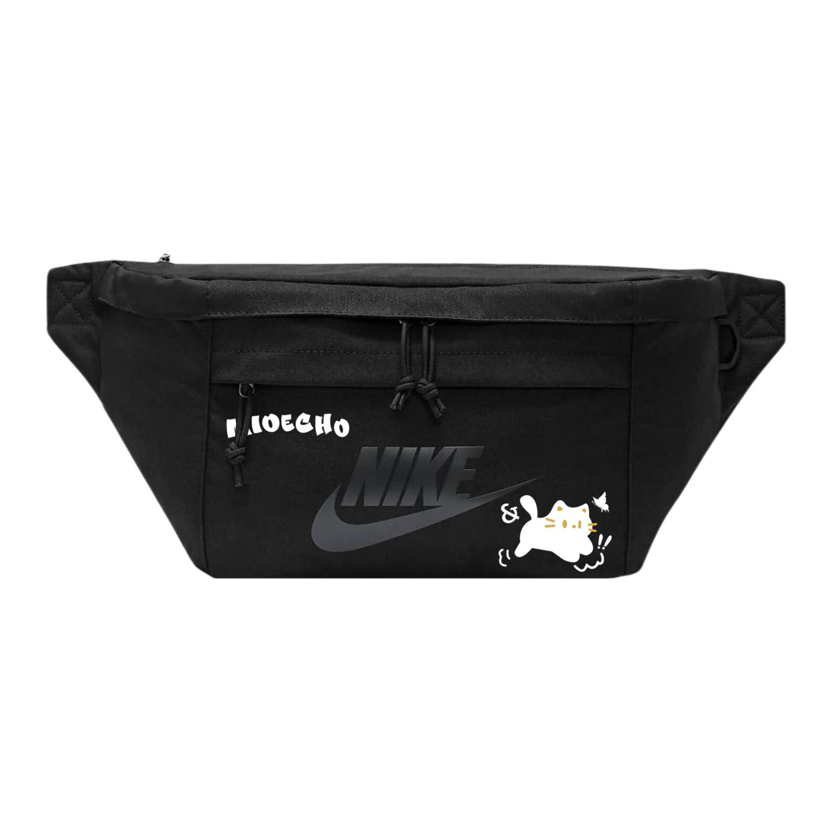

Nike Тканевая поясная сумка Regular Unisex черная, White Cat