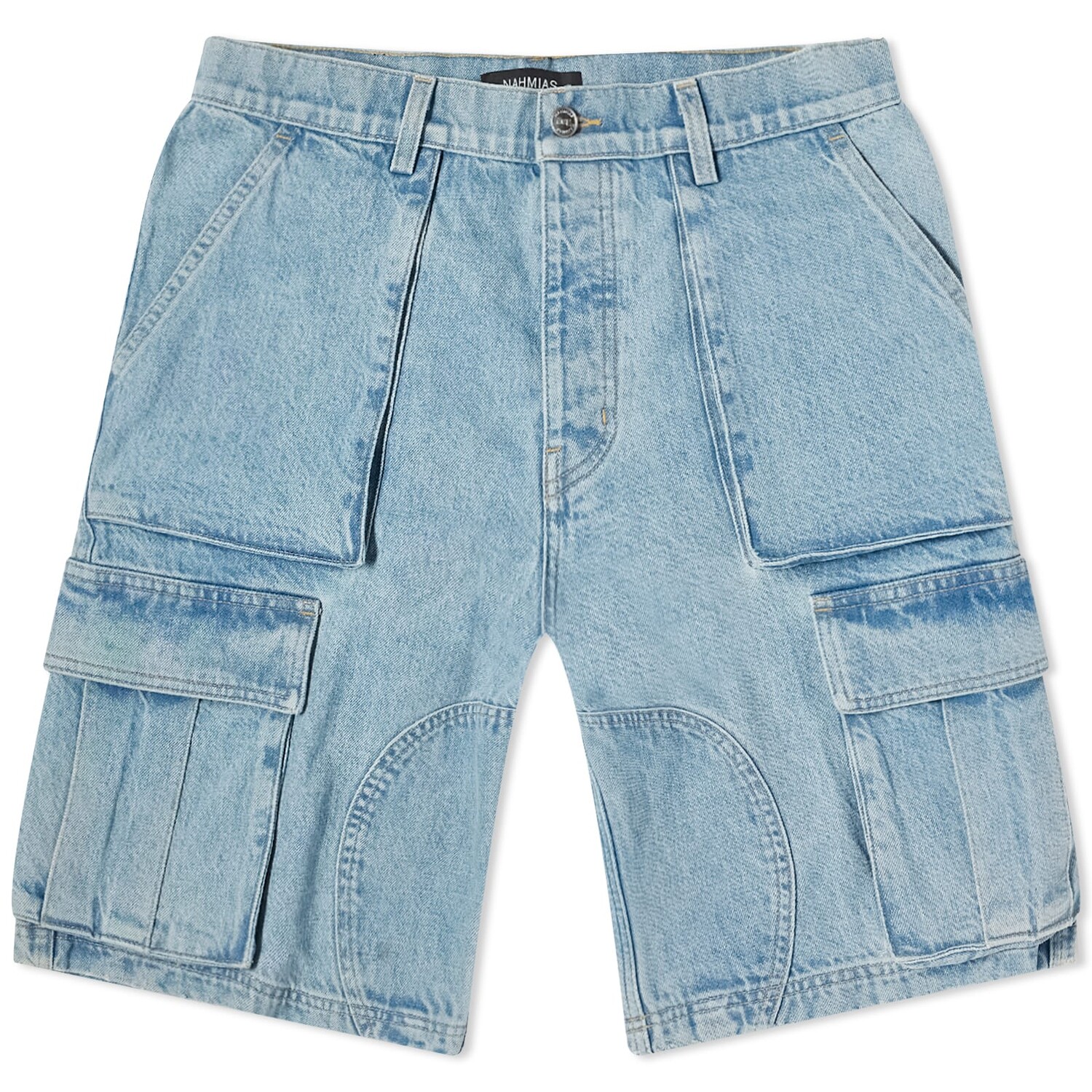 

Шорты Nahmias Denim Logo Cargo Shorts, цвет Light Wash