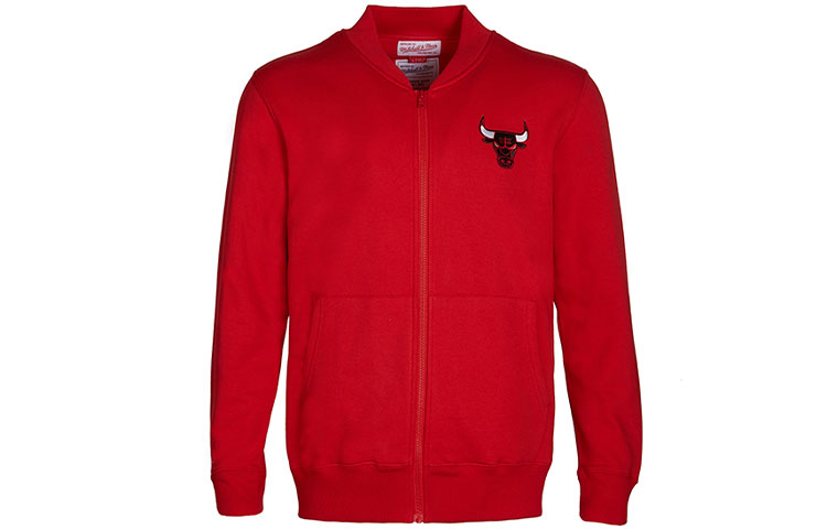 

Mitchell Ness Куртка унисекс красная, Красный, Mitchell Ness Куртка унисекс красная
