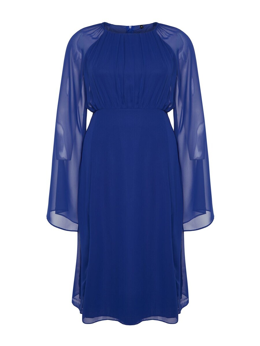

Платье миди Trendyol Curve Dress, коабльтовый синий