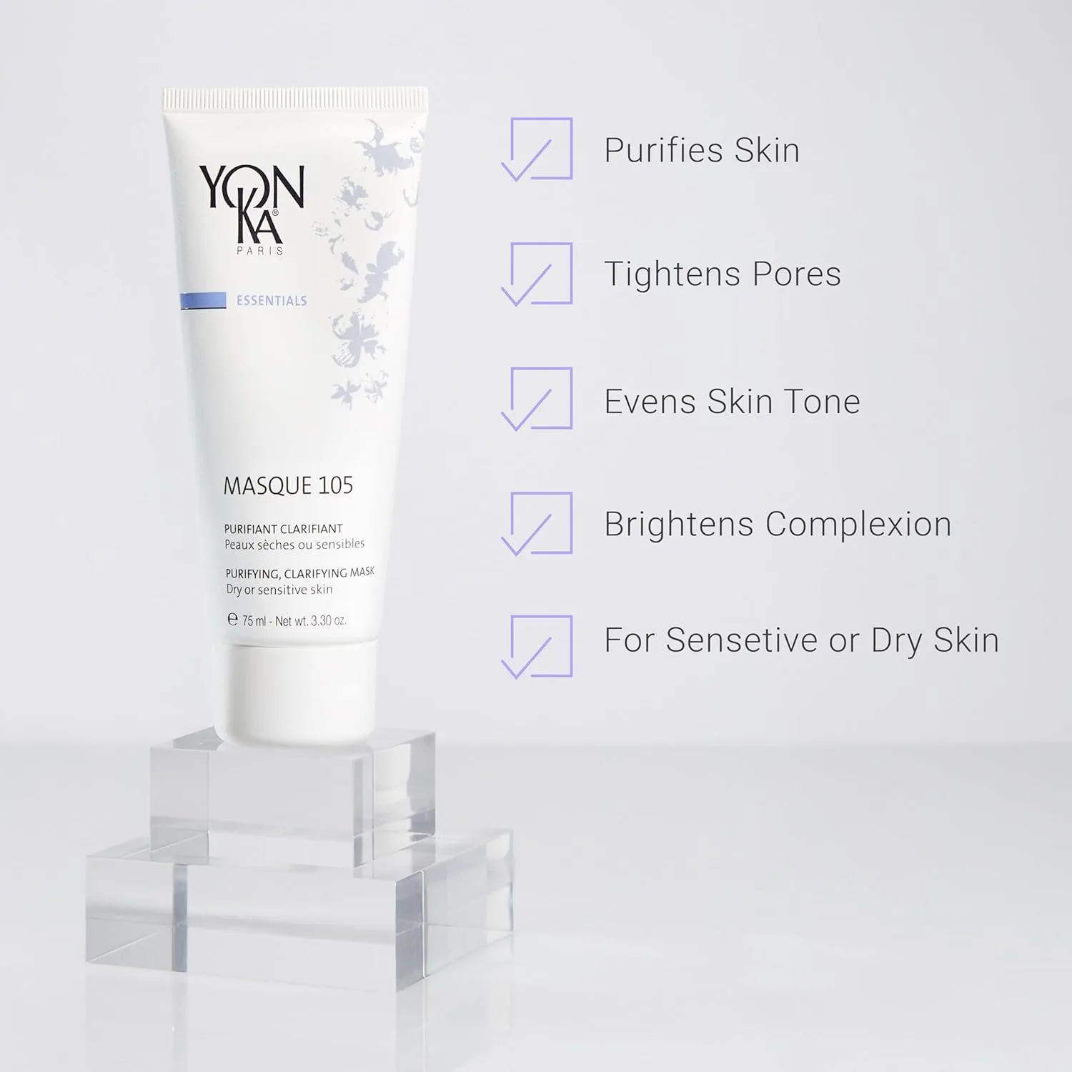 Эссенция Yonka — Essentials Masque | Очищающая и смягчающая | Еженедельное средство для сухой и, 100 мл — фото 2