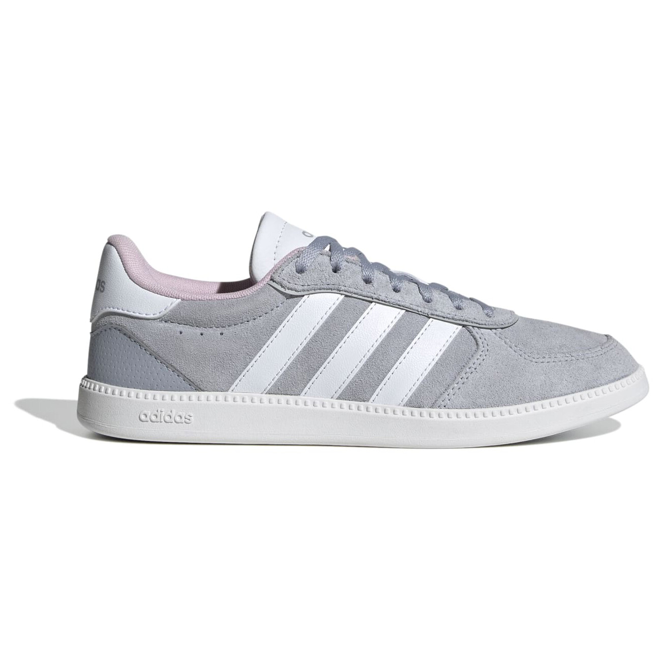 

Кроссовки Adidas Breaknet Sleek Suede, цвет Halo Silver/Ftwr White/Grey Two