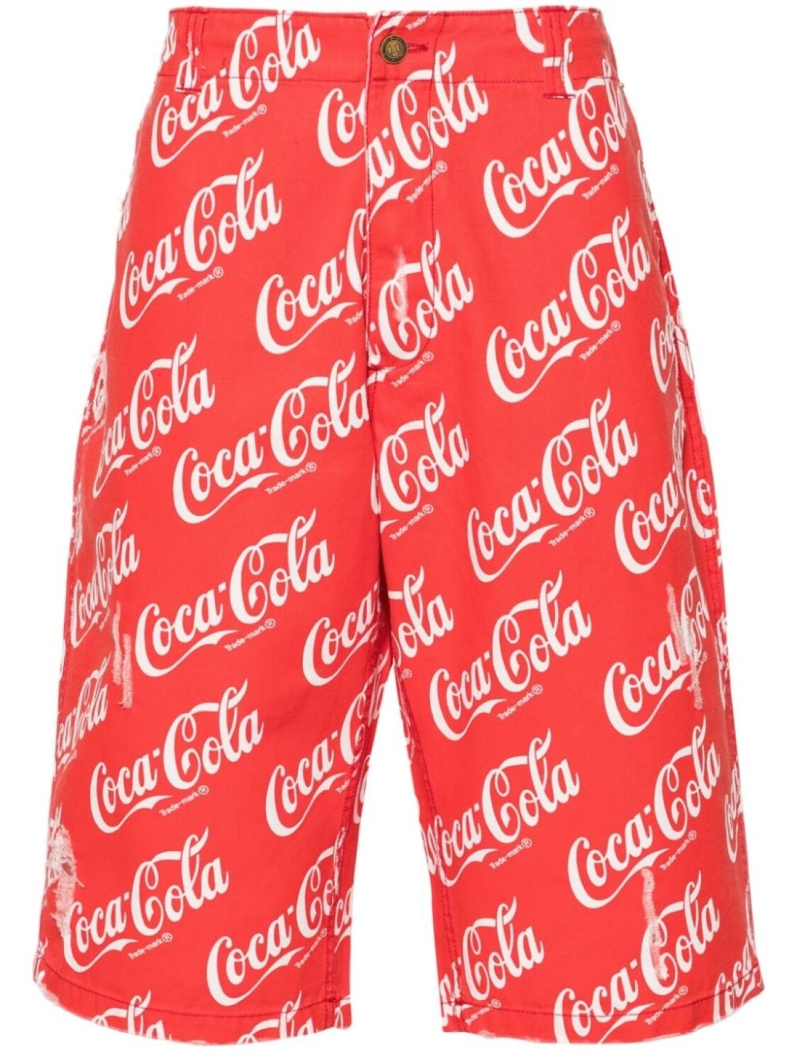 

ERL шорты с принтом Coca-Cola, красный