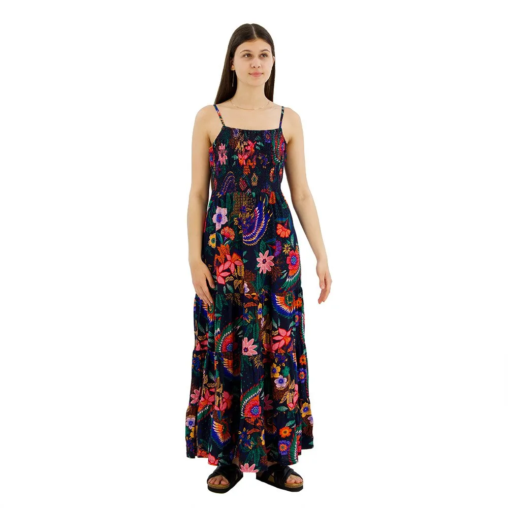 

Платье Superdry Smocked Cami long, разноцветный