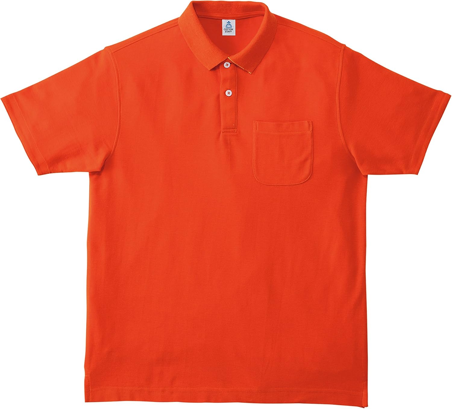 

Мужская двухцветная рубашка-поло Cotton STAFF MS3116, оранжевый