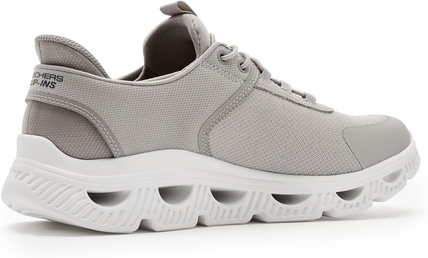 Мужские кроссовки Skechers Bobs Arc Waves-Slick Turn Slip-ins, Taupe — фото 3