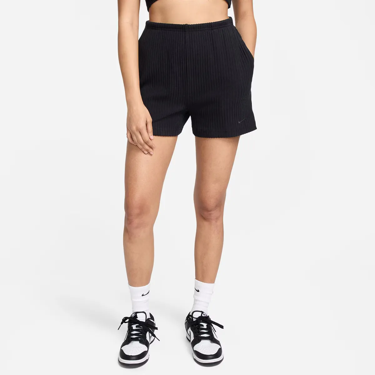 

Женская спортивная одежда Chill Knit Шорты Nike, чёрный