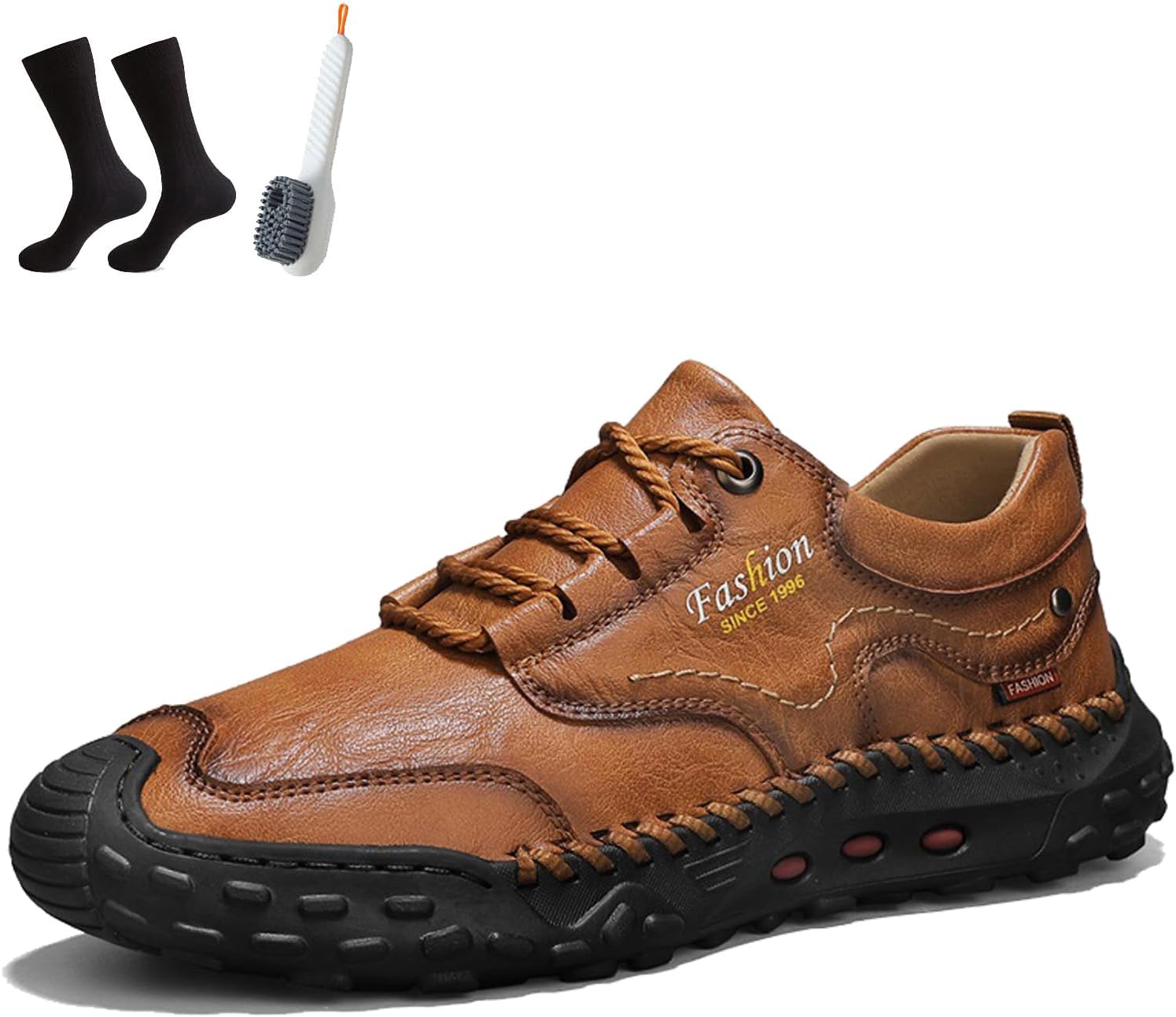 

Мужская обувь FOKZIH, 2025, широкая передняя часть, ортопедическая поддержка свода стопы, кроссовки и ботинки для походов, светло-коричневый