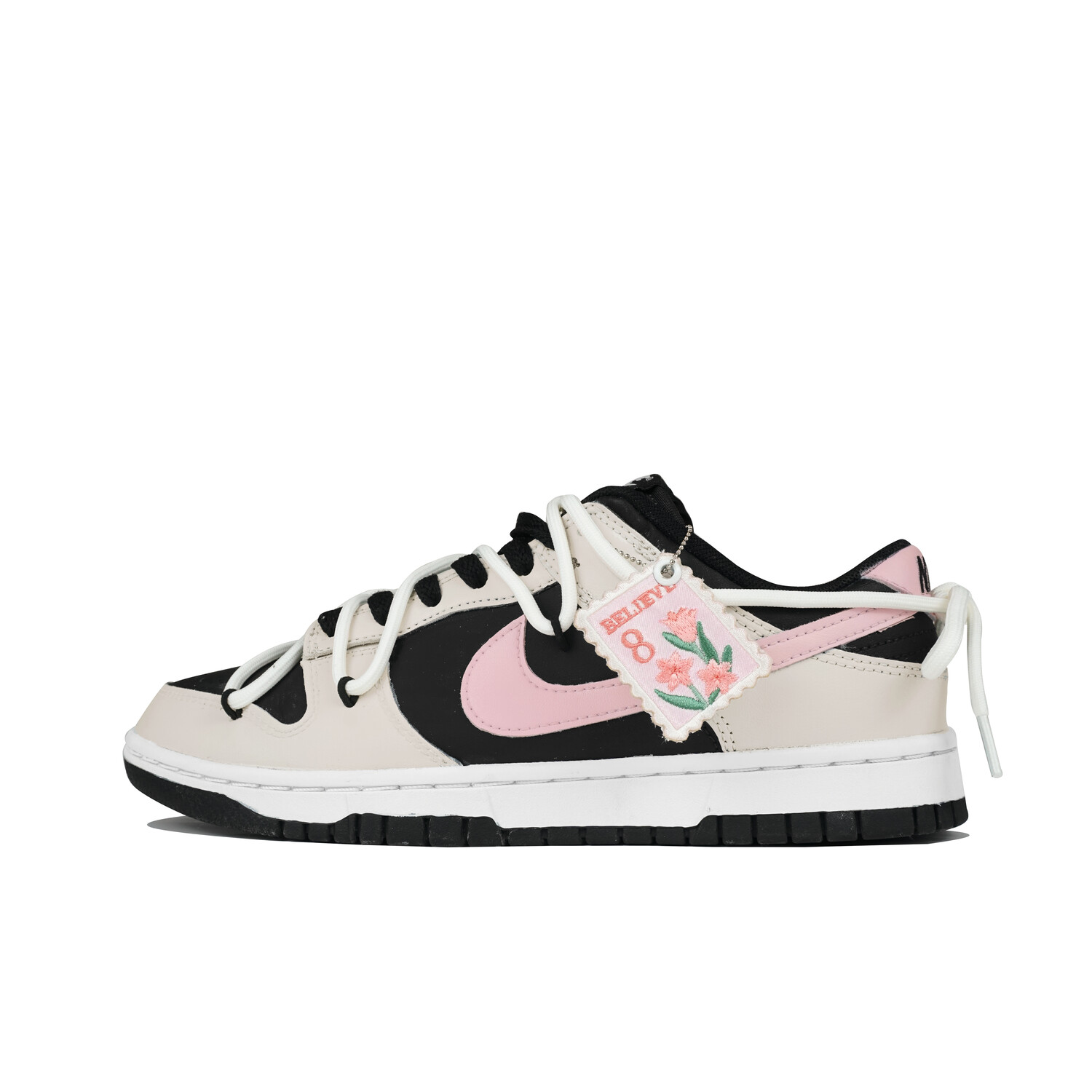 

Кроссовки Nike Dunk Skateboarding Shoes Men Low-top Black Rice Flour, черный