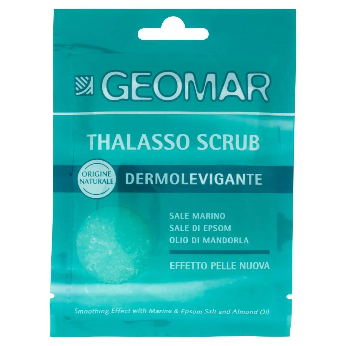 Талассо-скраб GEOMAR Dermolevigante с морской солью и миндальным маслом, 85 г Geomar