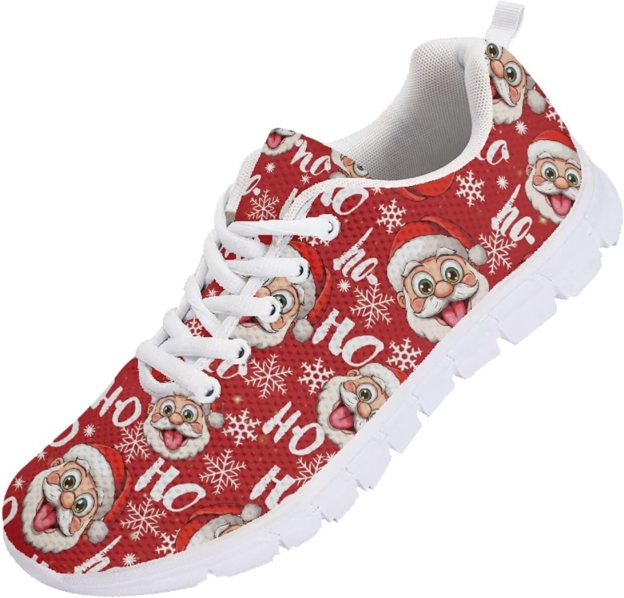 

Кроссовки Forchrinse Purple Nebula Blue Galaxy для мужчин и женщин, легкие спортивные кроссовки для бега и занятий в зале, Santa Claus