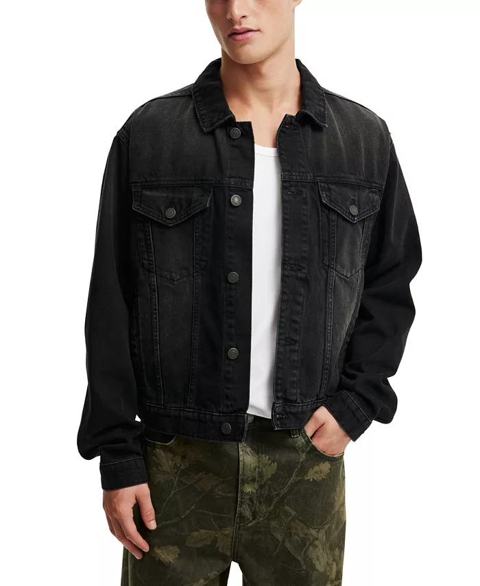 

Мужская джинсовая куртка Trucker COTTON ON, черный