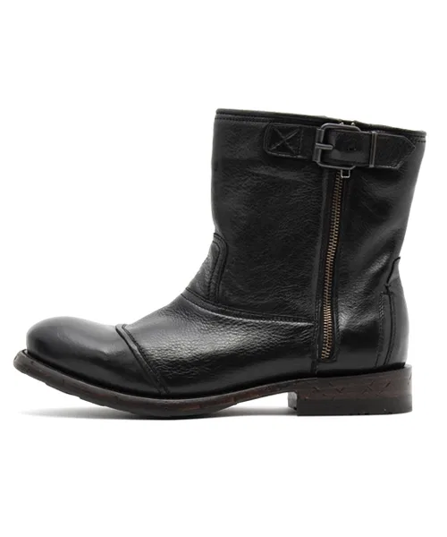 Ботинки инженерные MURO кожаные на Goodyear Welt, темно-коричневые — фото 2