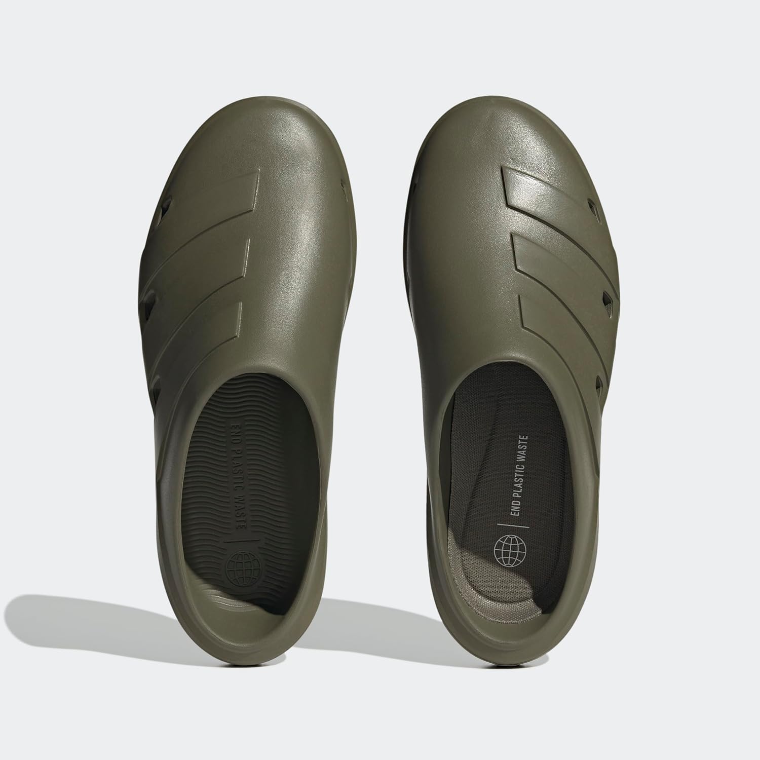 Мужские сабо Adidas Adicane, оливковый — фото 3