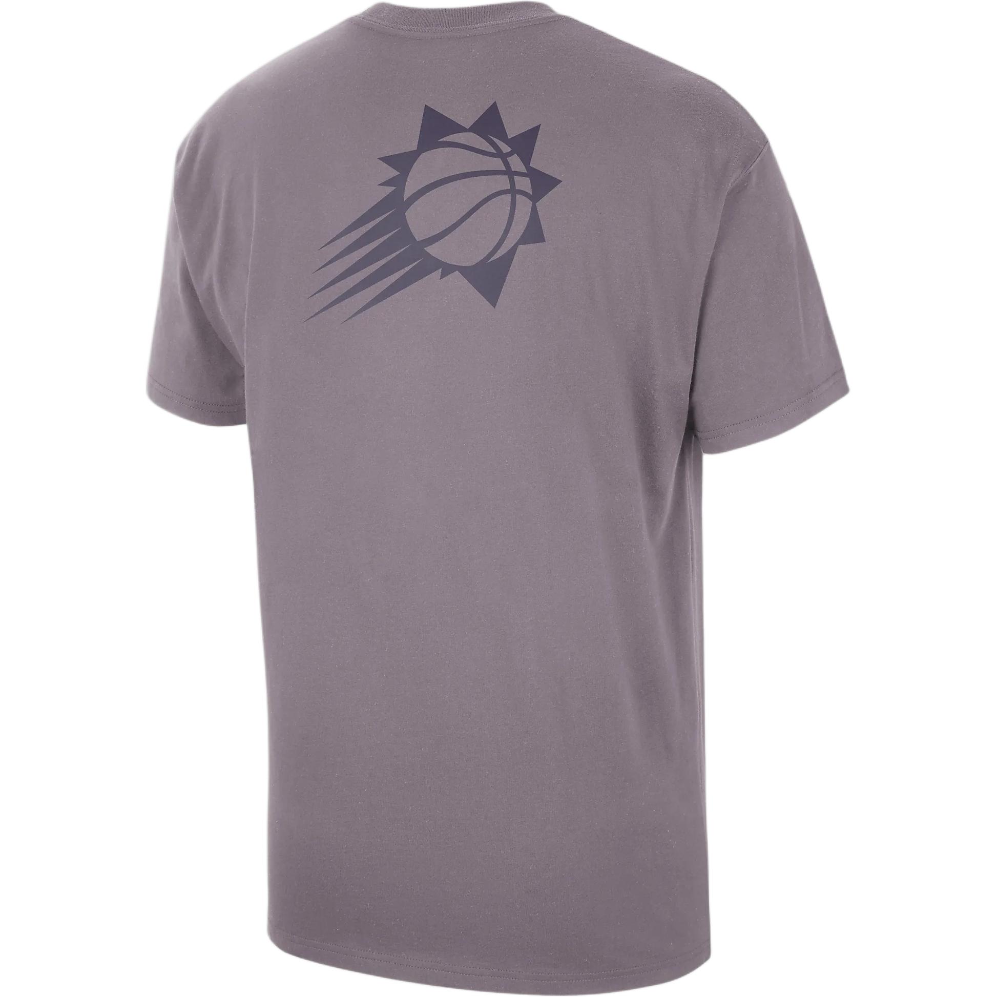 Футболка Phoenix Suns Courtside Statement Edition мужская НБА Jordan, дымчато-фиолетовая — фото 3