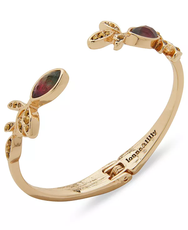 

Браслет-Манжета из стекла и смоляного камня с шарнирным креплением Lonna & Lilly, multi