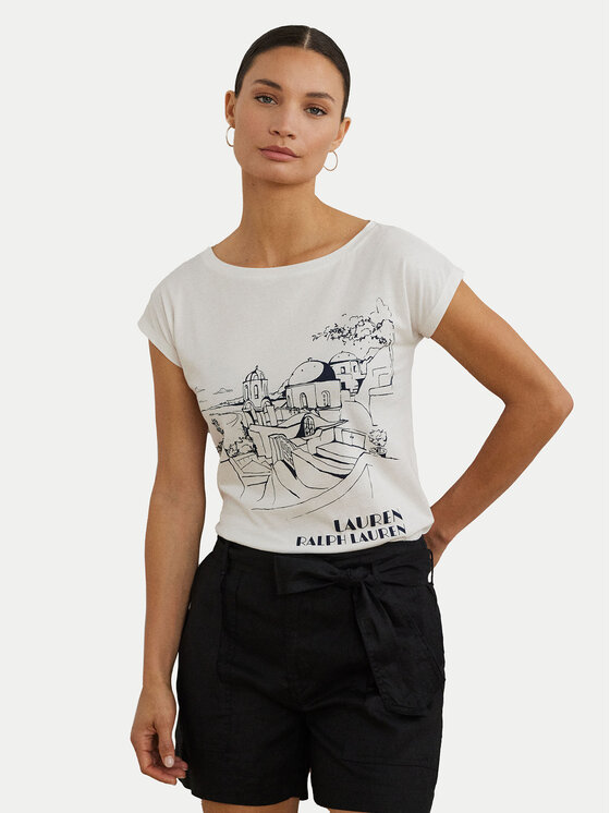 

Футболка свободного кроя 200971072002 Lauren Ralph Lauren, белый