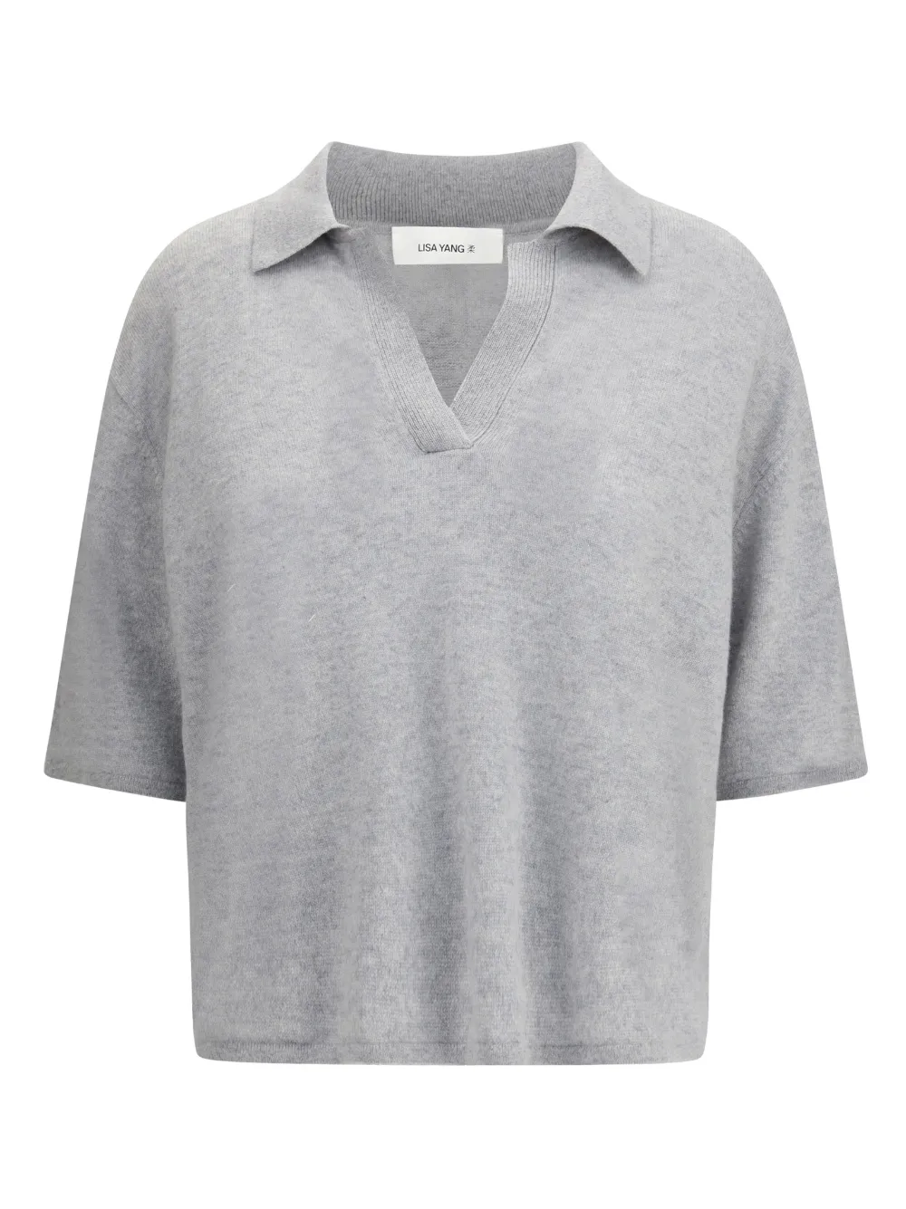 

Кашемировый топ Neela Lisa Yang, серый