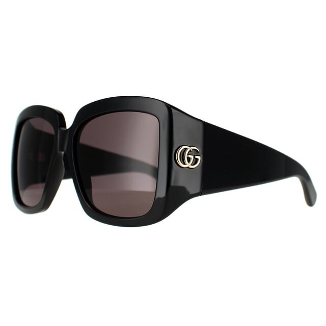 Квадратные женские серые gg1402s Gucci, черный — фото 2