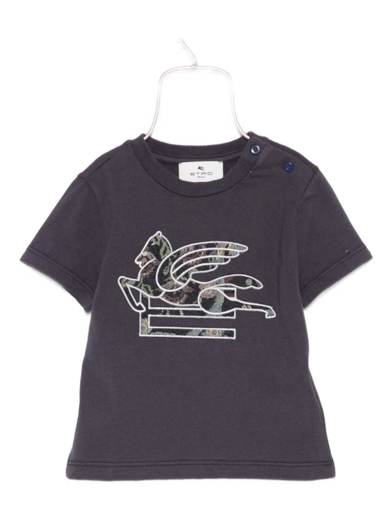 

Футболка из хлопка с мотивом Пегаса ETRO KIDS, синий