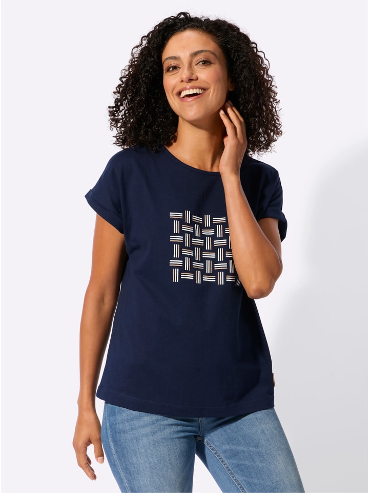 

Рубашка с принтом темно-синего и экрю цвета WITT WEIDEN