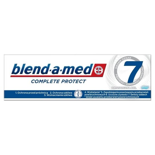 Отбеливающая зубная паста, 75 мл Blend-A-Med, Complete Protect 7 Crystal White — фото 2
