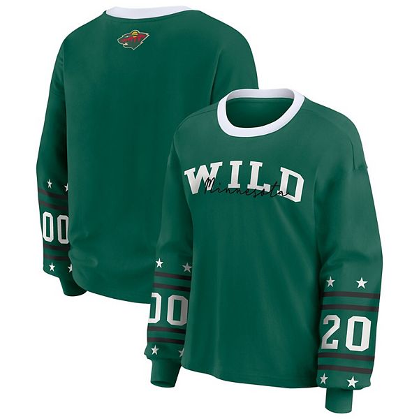 

Женская зеленая футболка Minnesota Wild с длинным рукавом Wear By Erin Andrews, Зеленый, Женская зеленая футболка Minnesota Wild с длинным рукавом Wear By Erin Andrews