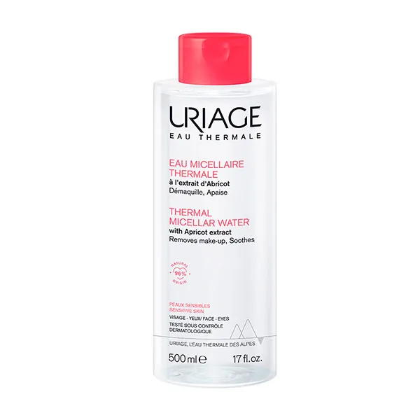 

Снимает макияж, очищает и успокаивает Agua Micelar Uriage, 500 ml
