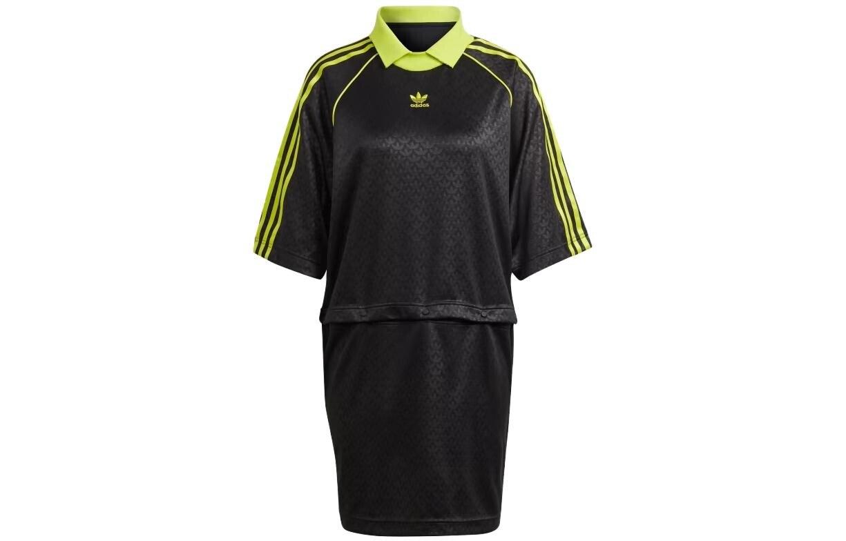 

Платье с короткими рукавами женское черное Adidas Originals