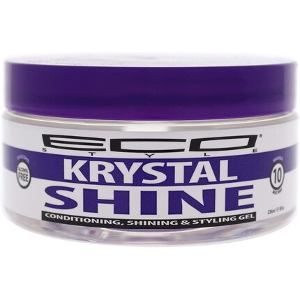 

ECOCO Eco Shine Gel Krystal Conditions придает блеск укладке Max Hold 10 без спирта, 8 жидких унций, 236 мл