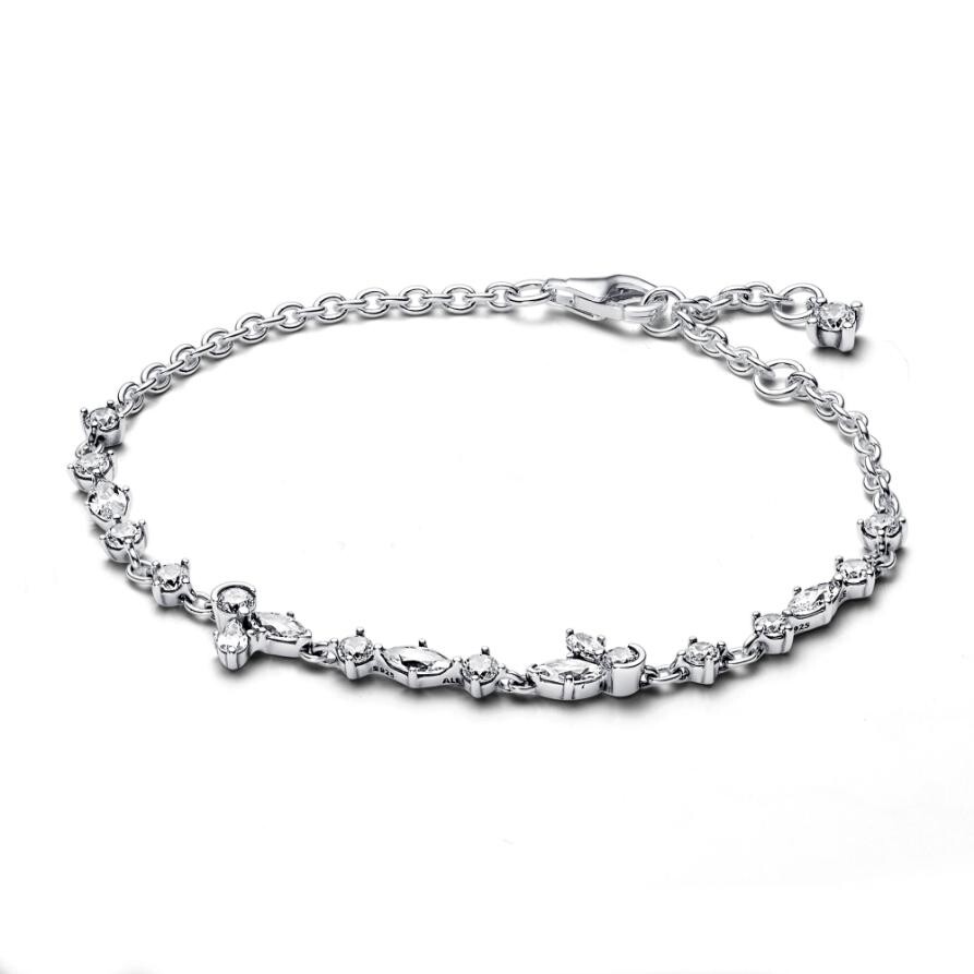 

Браслет Sparkling Herbarium Cluster Chain Pandora, стерлинговое серебро