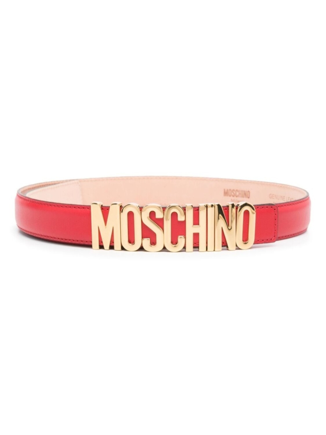 

Moschino ремень с пряжкой-логотипом, красный