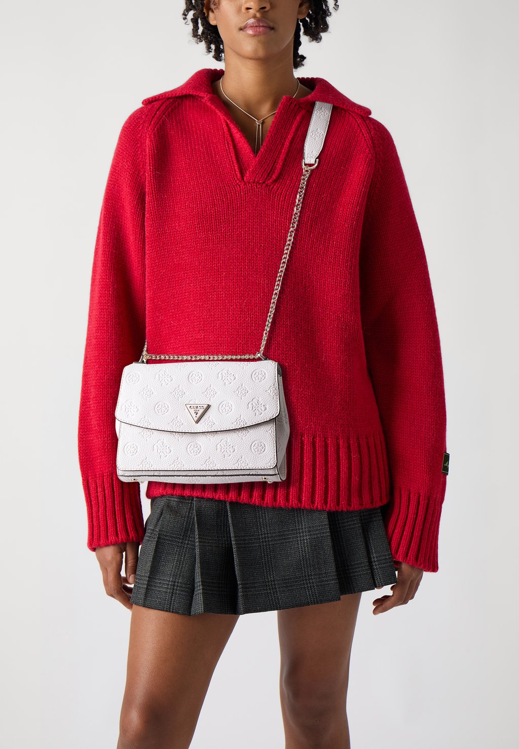 

Сумка через плечо CRESIDIA XBODY FLAP Guess, слоновая кость