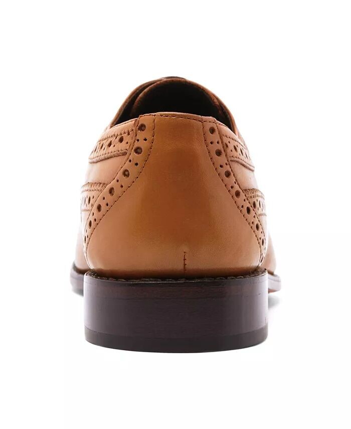 Мужские кожаные туфли Regan Wingtip на шнуровке Anthony Veer, коричневый — фото 3