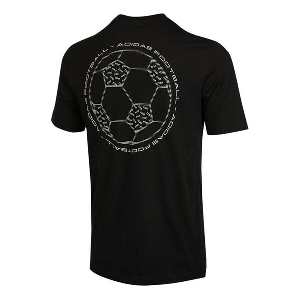 

Футболка tiro world t leisure sports short sleeve men's black Adidas, черный
