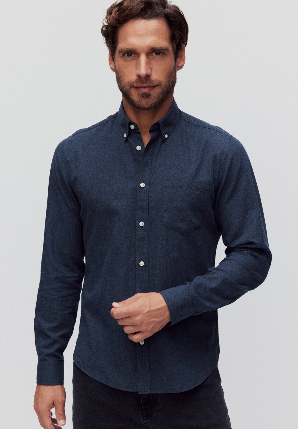 

Рубашка TED SOFT BUTTONDOWN Dobber, цвет dk blue mel
