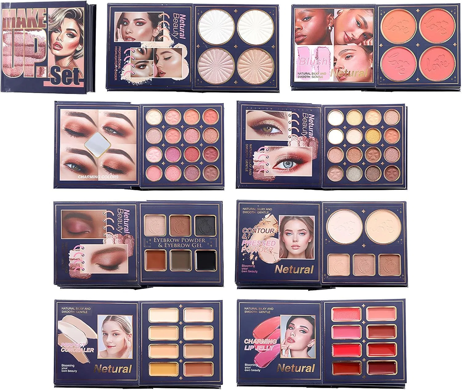 Палетка теней Makeup Book Palette, мультиколор, 67 цветов