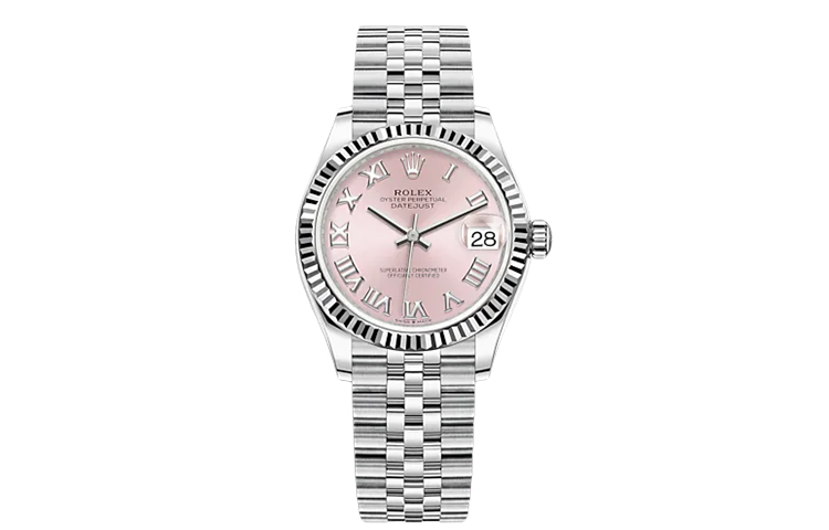 

ROLEX Женские часы Log Series с автоматическим механизмом, 31 мм, розовый циферблат, корпус из стали Oystersteel, ремешок из стали Oystersteel