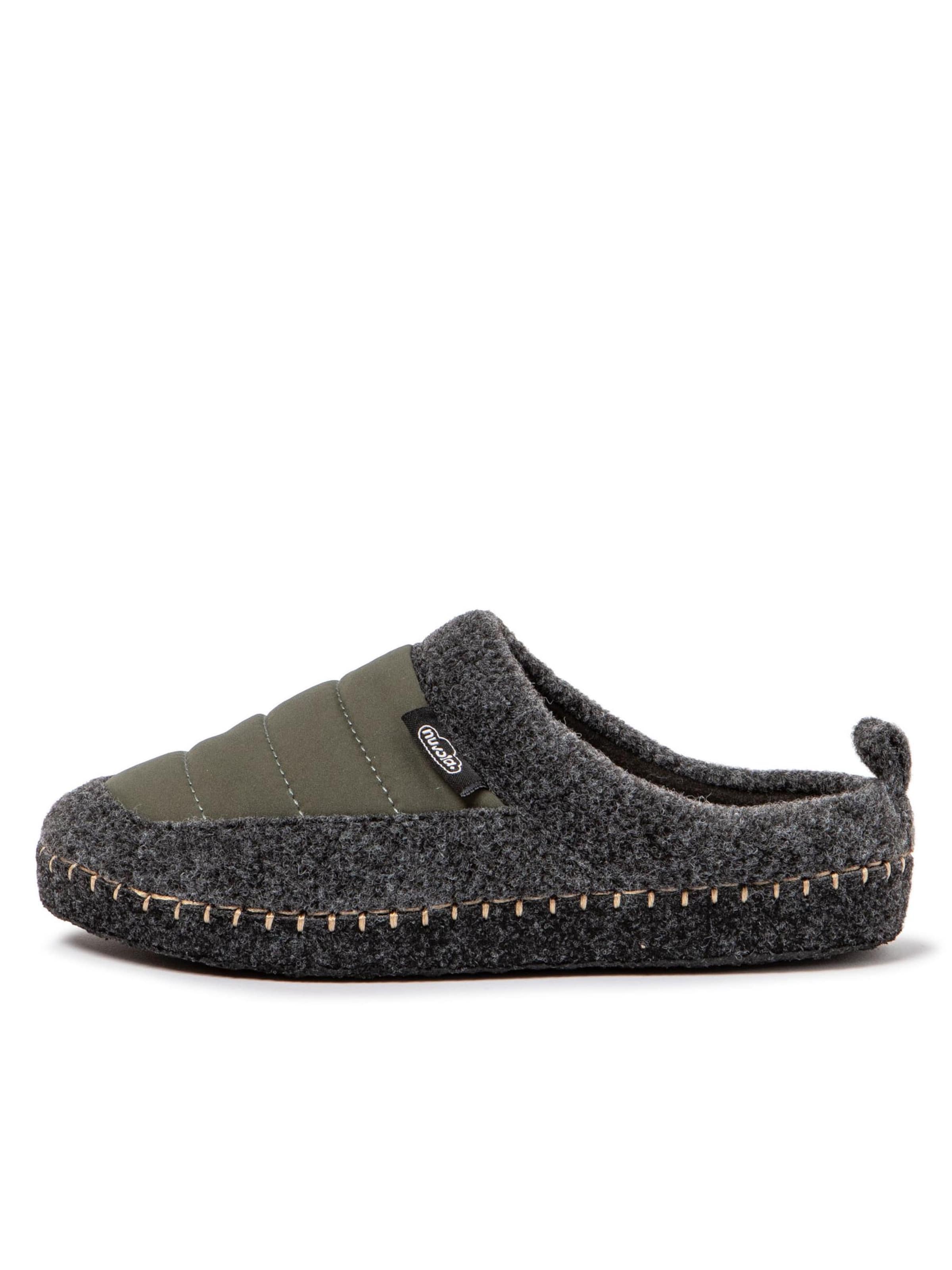 

Nuvola. Тапочки 'Zueco New Wool' в темно-зеленом цвете