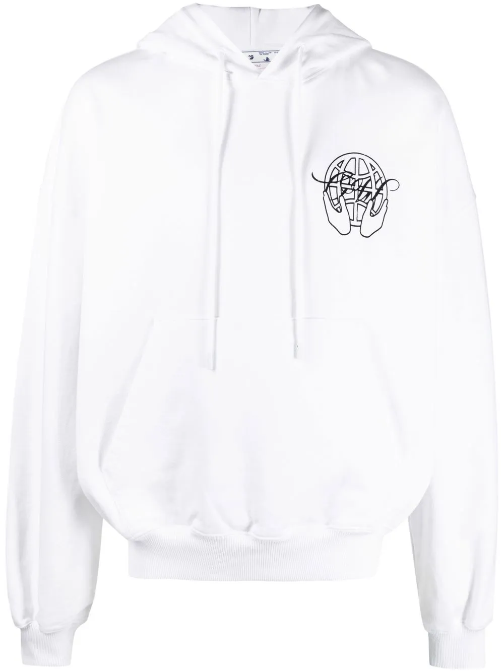 

Худи с логотипом Hand Arrows OFF-WHITE, белый