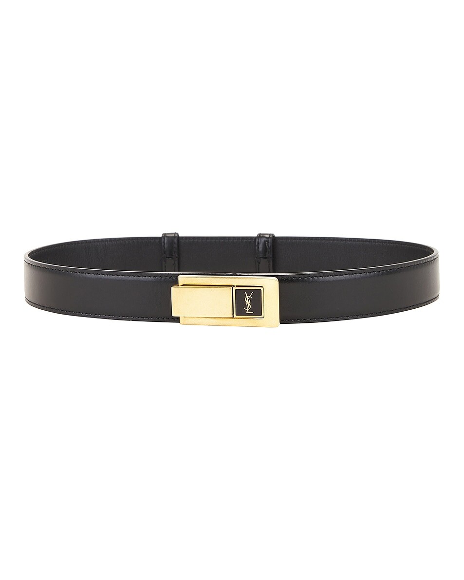 

Ремень с пряжкой Saint Laurent, цвет Nero