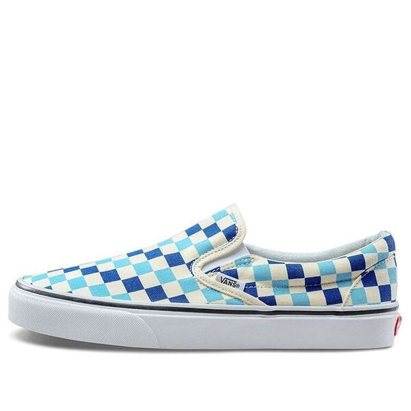 

Кроссовки slip-on 'checkerboard blue topaz' Vans, синий