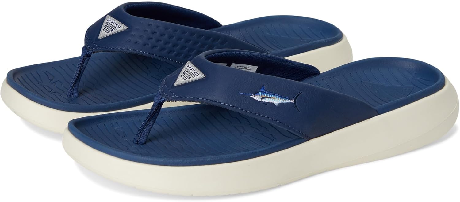 

Columbia мужские спортивные сандалии Boatside Fish Flip, Carbon/Chalk