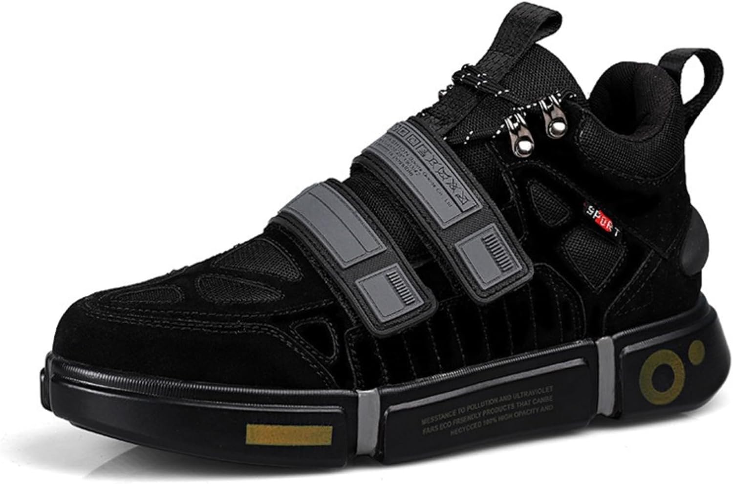 

Мужские кроссовки с граффити на коже, шнуровкой, средней высоты платформой, с поддержкой свода стопы, легкие, противоскользящие, для бега, классические обувь для ходьбы, вождения и спорта Qklmwes, черный