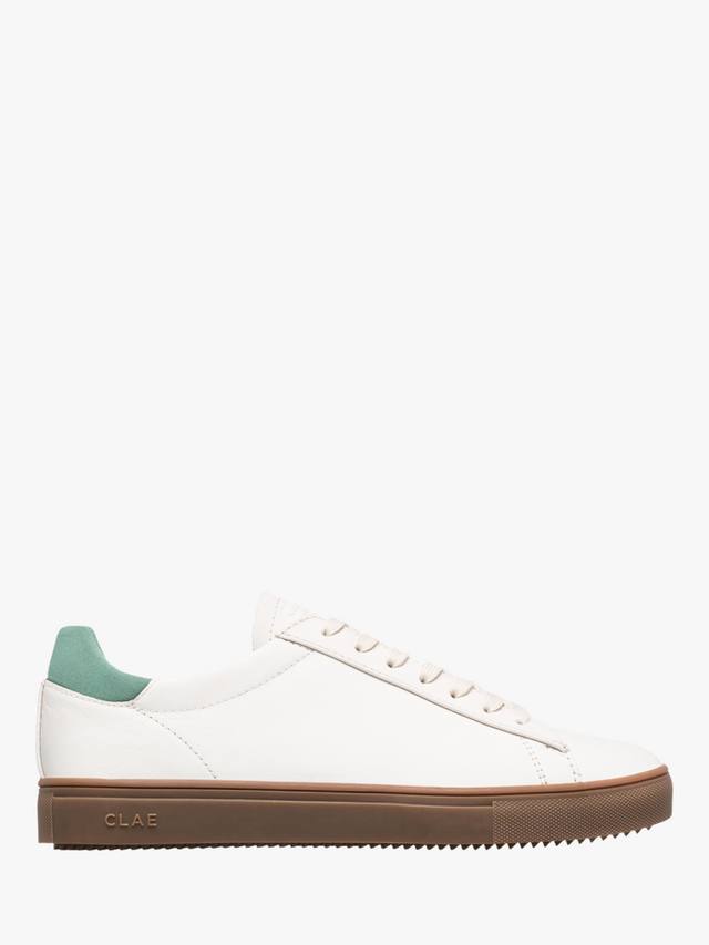 

Кожаные кроссовки брэдли для корта CLAE, цвет White/Basil/Dark Gum