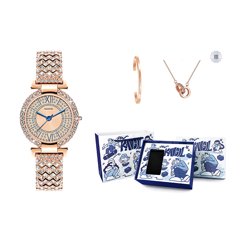 

KANGOL Часы Quartz Movement Stainless Steel Watchband Watch Women's Watch White Dial