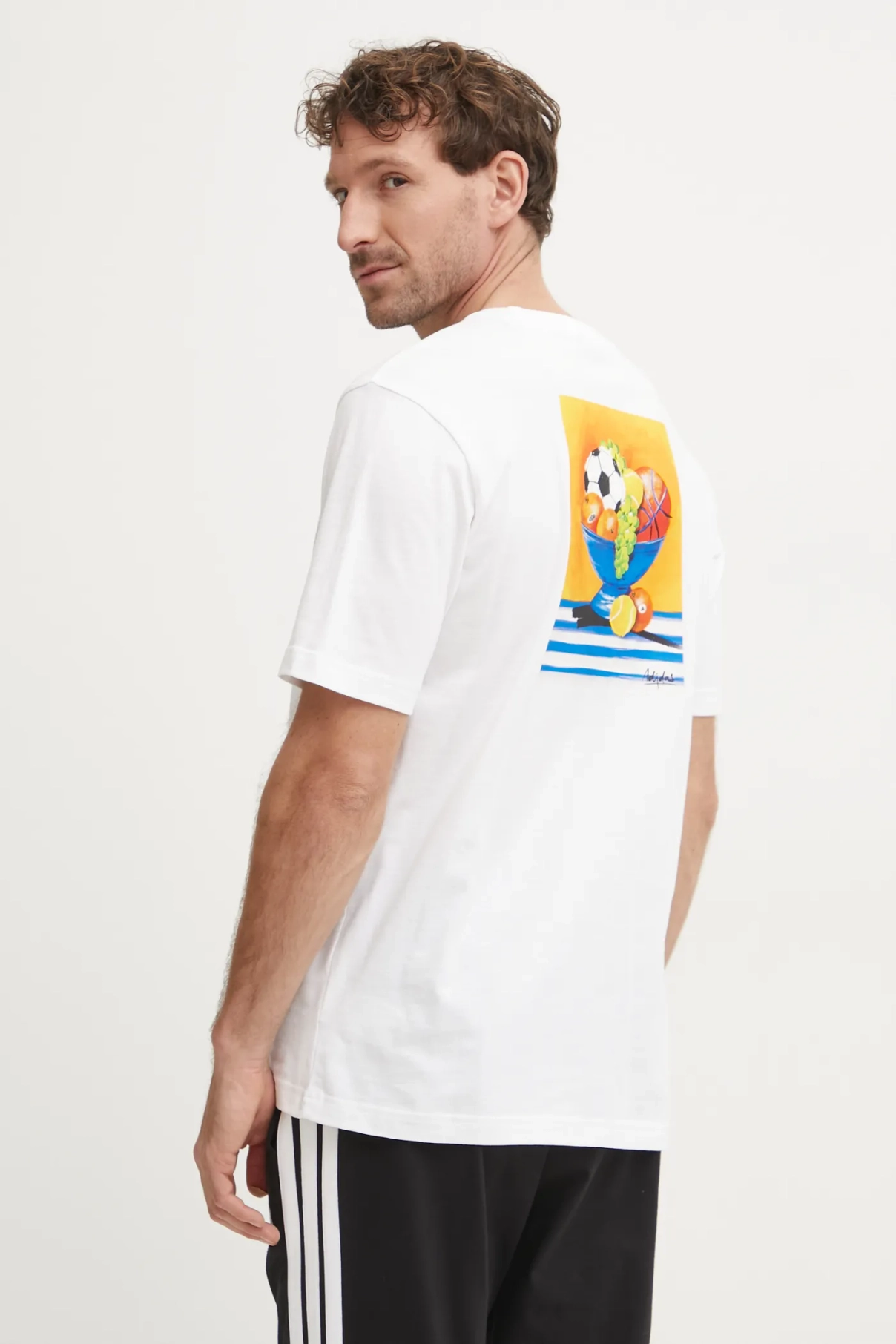 

Хлопковая футболка ML SL BOWL T adidas, белый