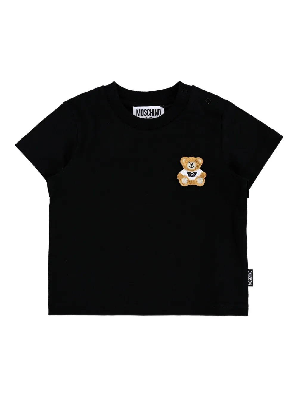 

Футболка с коротким рукавом Moschino Kids, черный