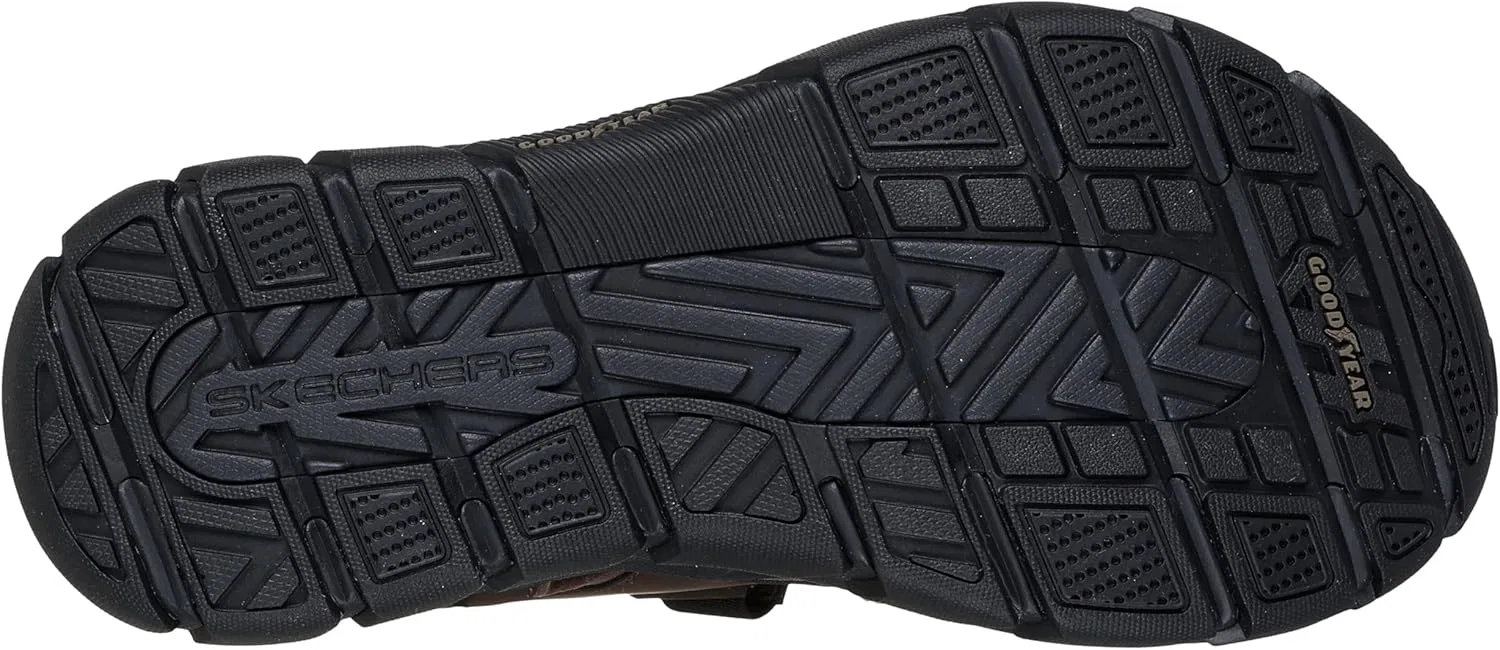 Сандалии с двумя ремешками Skechers, темно-коричневый Skechers USA Men's — фото 2