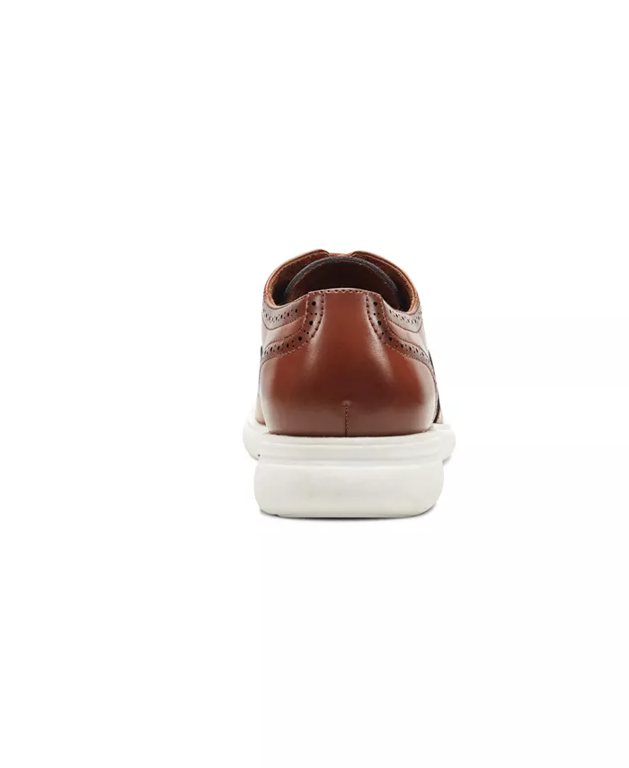 Мужские оксфорды Nio Wing Lace Up Kenneth Cole Reaction, коричневый/бежевый — фото 3